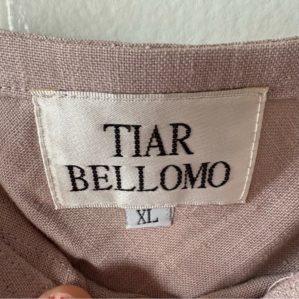 Vintage Tiar Bellomo Linen Blend Dress and Duster Set - Picture 16 of 16